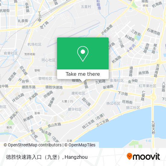 德胜快速路入口（九堡） map