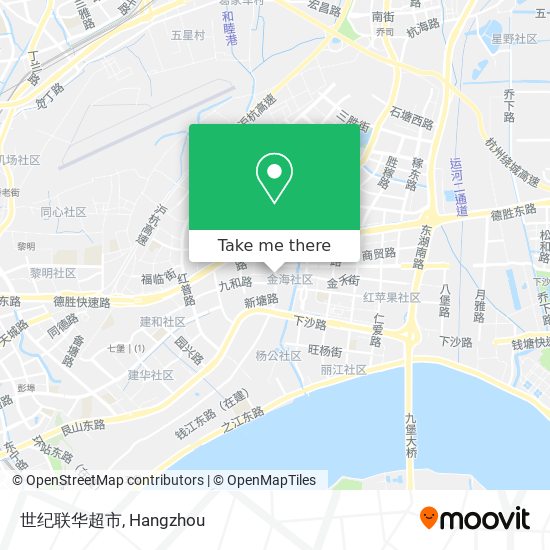 世纪联华超市 map