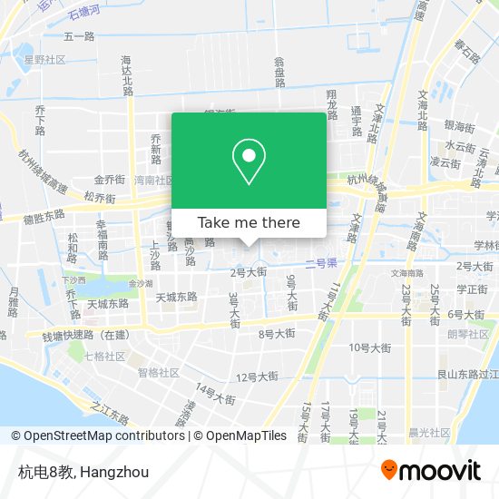 杭电8教 map