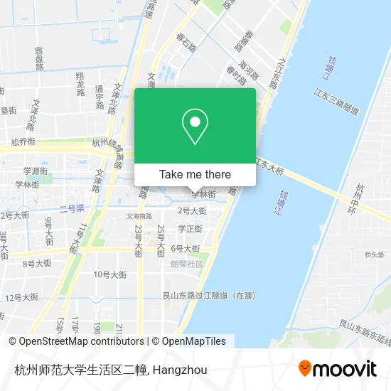 杭州师范大学生活区二幢 map