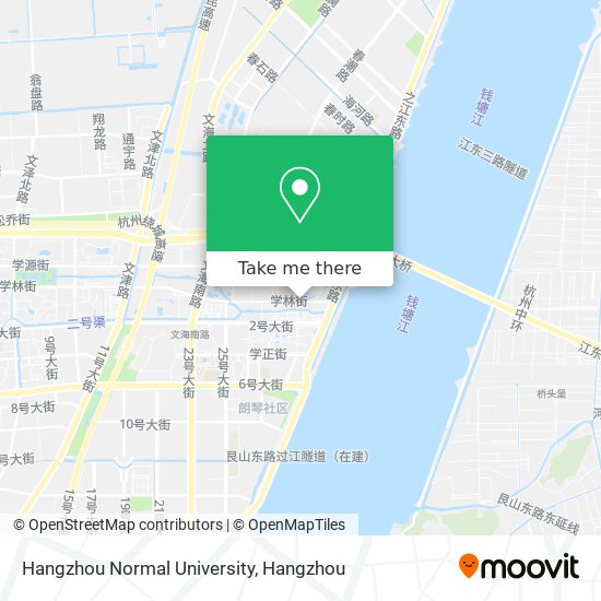 Hangzhou Normal University map