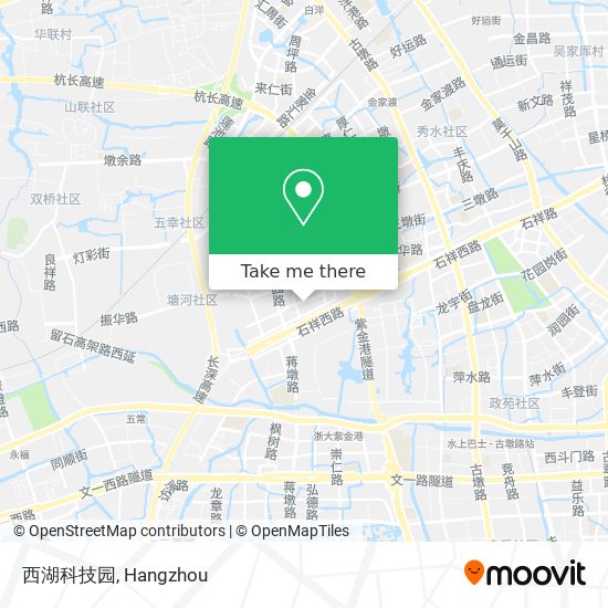 西湖科技园 map