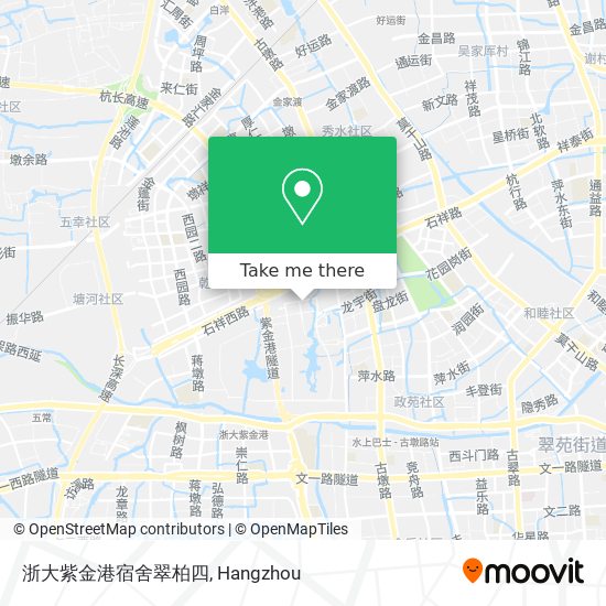 浙大紫金港宿舍翠柏四 map