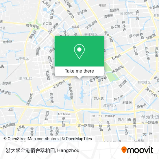 浙大紫金港宿舍翠柏四 map