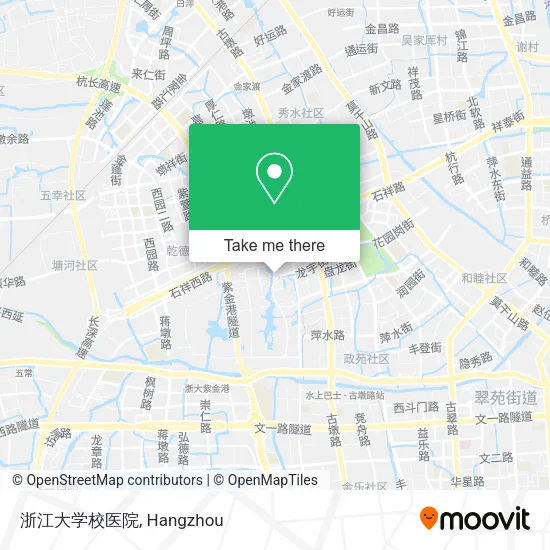 浙江大学校医院 map