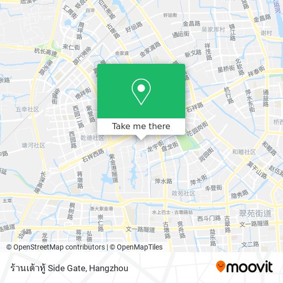 ร้านเต้าหู้ Side Gate map