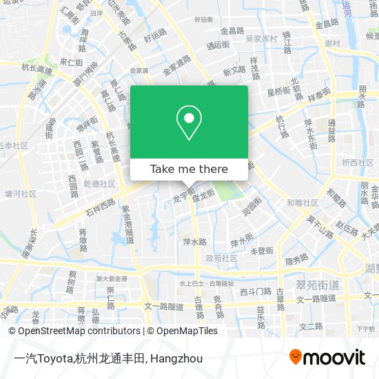 一汽Toyota,杭州龙通丰田 map