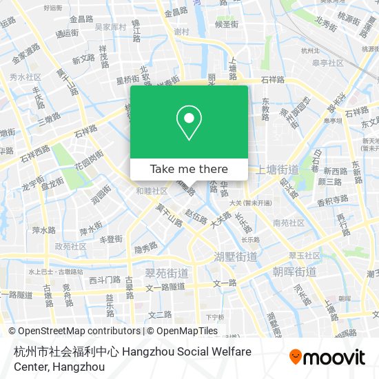 杭州市社会福利中心  Hangzhou Social Welfare Center map