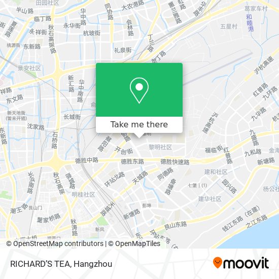 RICHARD’S TEA map