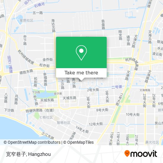 宽窄巷子 map