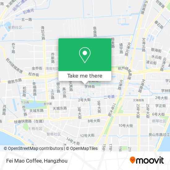 Fei Mao Coffee map