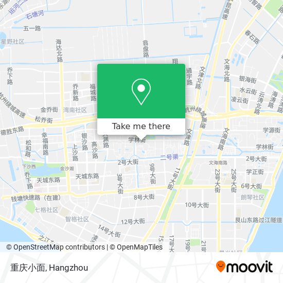 重庆小面 map