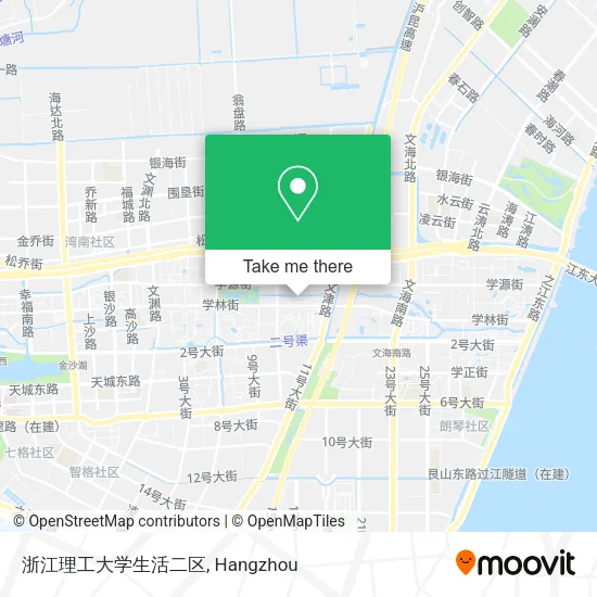 浙江理工大学生活二区 map