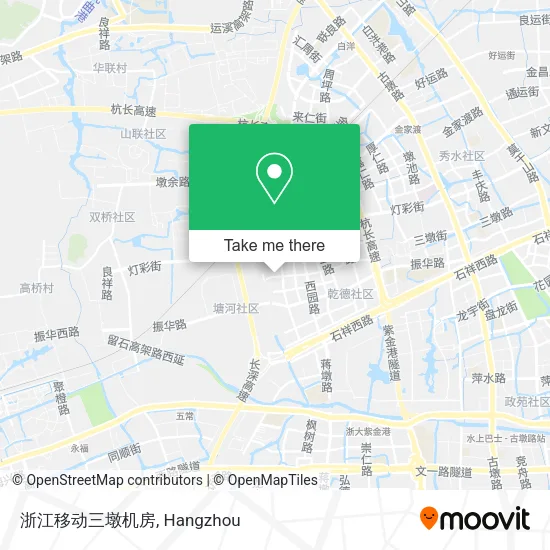 浙江移动三墩机房 map