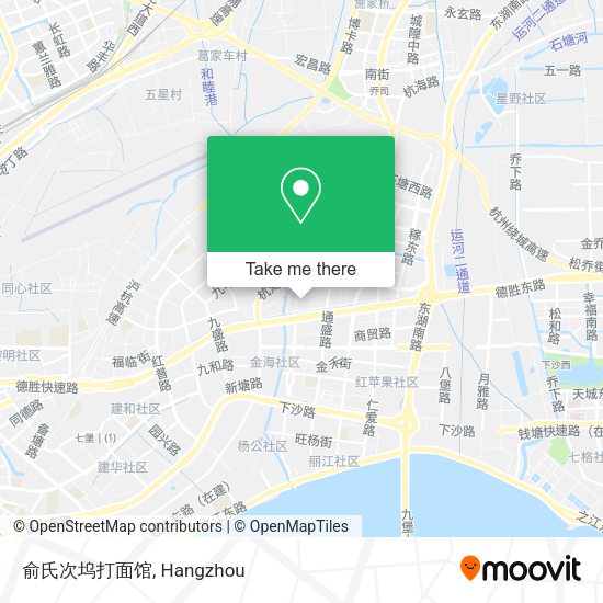俞氏次坞打面馆 map