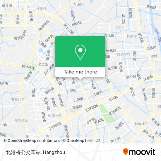 北港桥公交车站 map
