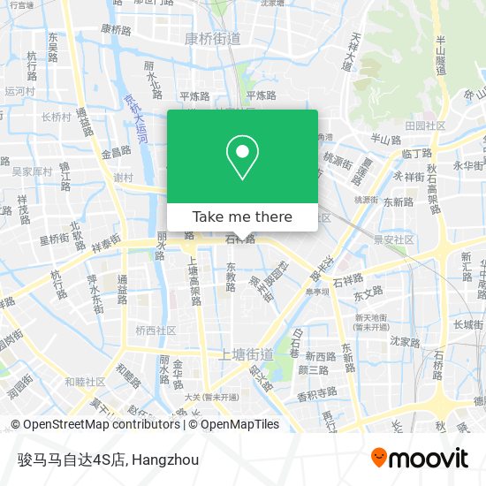 骏马马自达4S店 map