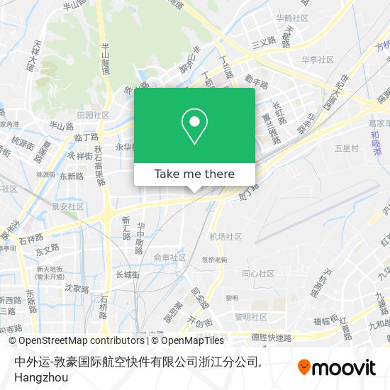 中外运-敦豪国际航空快件有限公司浙江分公司 map