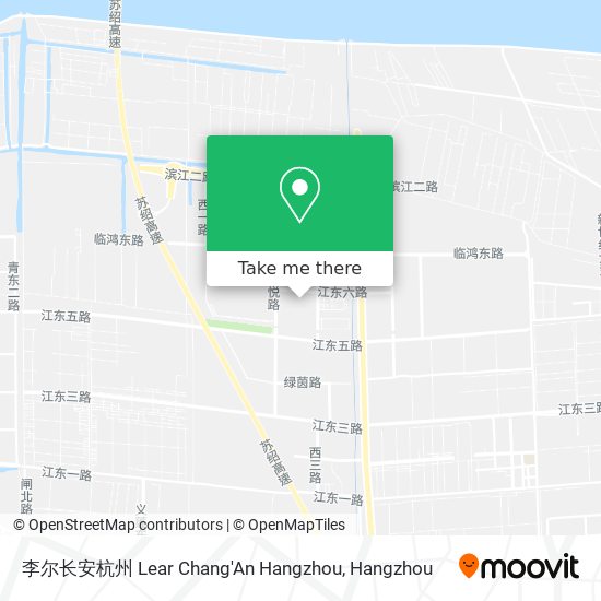 李尔长安杭州 Lear Chang'An Hangzhou map