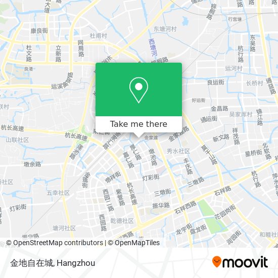 金地自在城 map