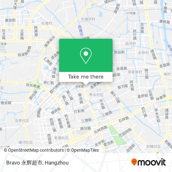 Bravo 永辉超市 map