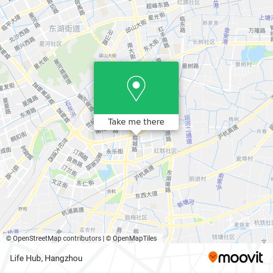 Life Hub map