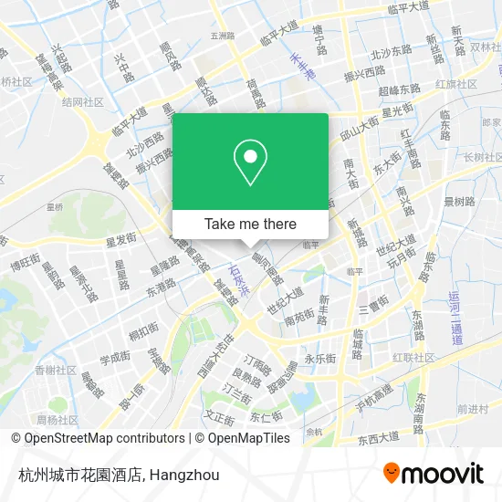 杭州城市花園酒店 map
