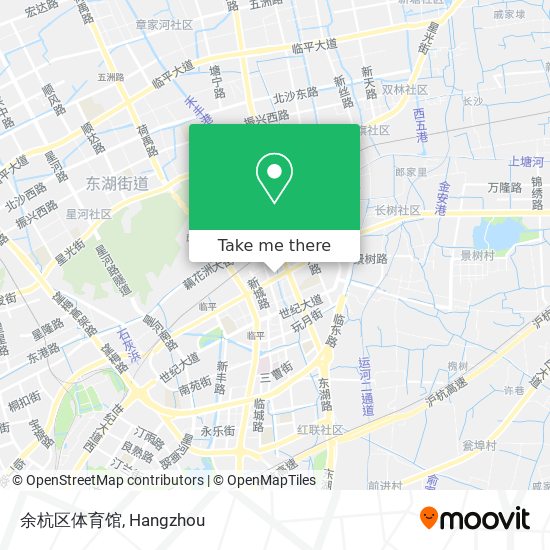 余杭区体育馆 map