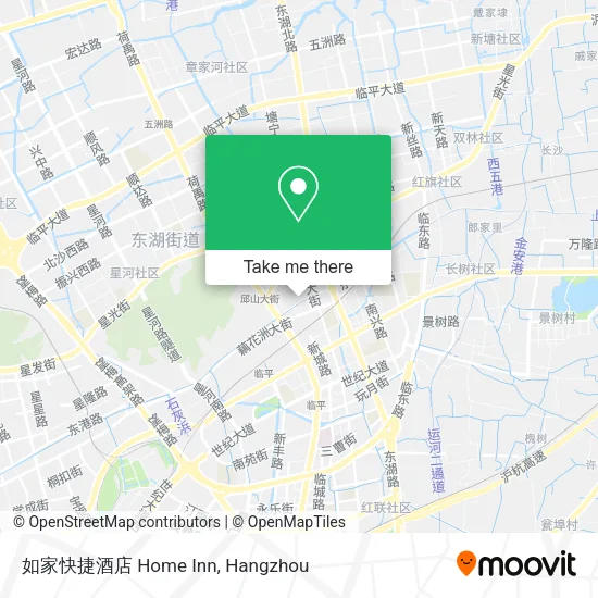 如家快捷酒店 Home Inn map