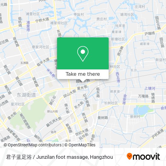 君子蓝足浴 / Junzilan foot massage map