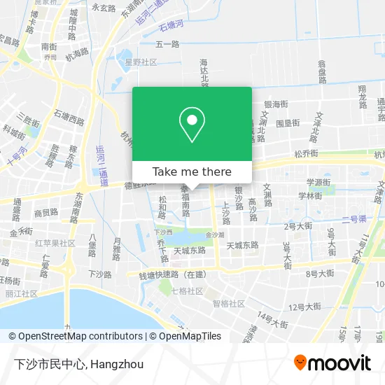 下沙市民中心 map