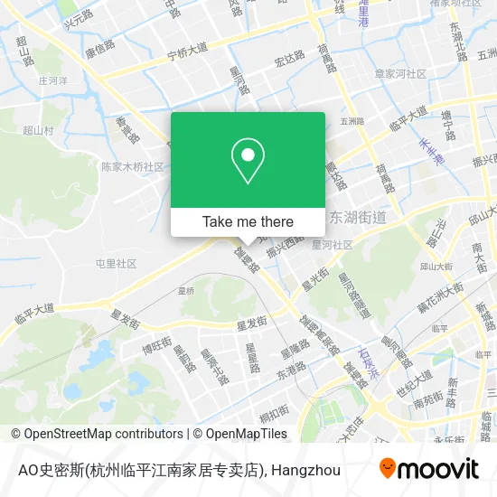 AO史密斯(杭州临平江南家居专卖店) map