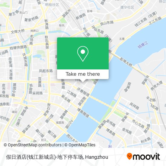 假日酒店(钱江新城店)-地下停车场 map