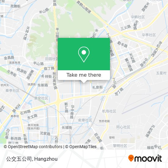 公交五公司 map