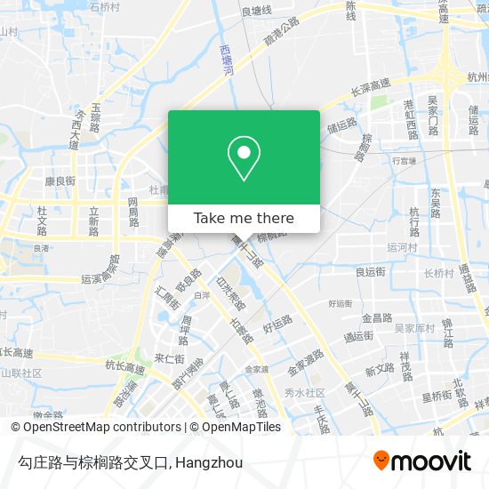 勾庄路与棕榈路交叉口 map