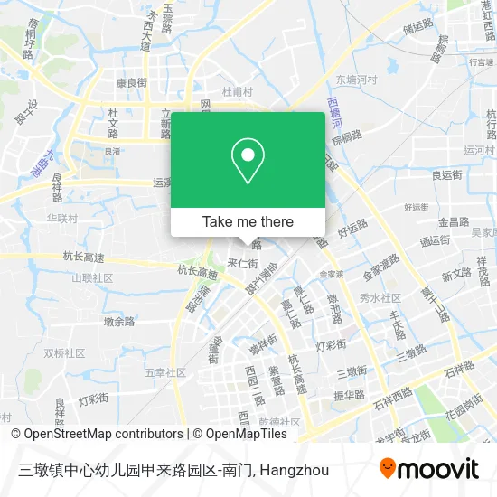 三墩镇中心幼儿园甲来路园区-南门 map