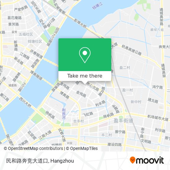 民和路奔竞大道口 map
