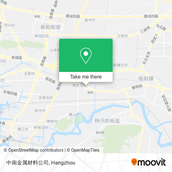 中南金属材料公司 map