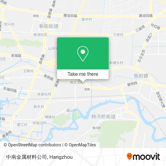 中南金属材料公司 map