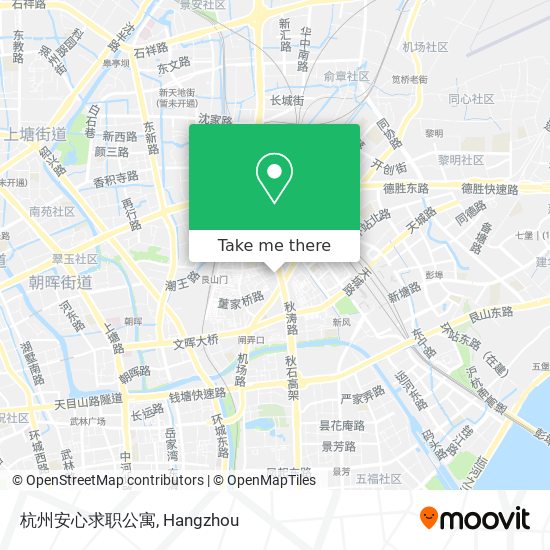 杭州安心求职公寓 map