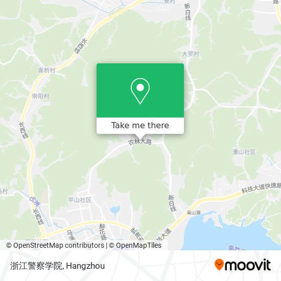 浙江警察学院 map