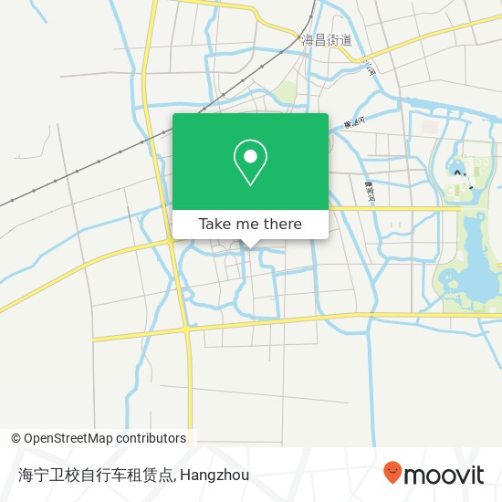 海宁卫校自行车租赁点 map