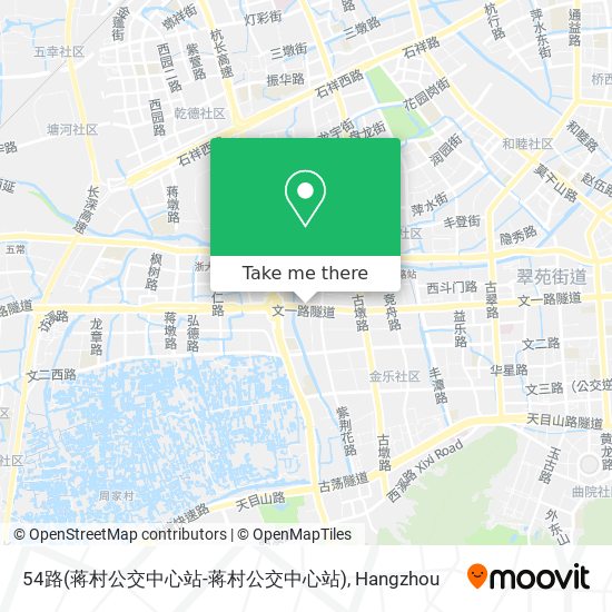 54路(蒋村公交中心站-蒋村公交中心站) map