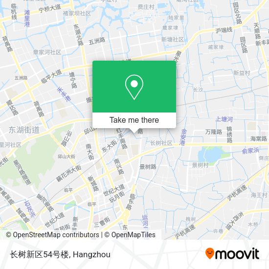 长树新区54号楼 map