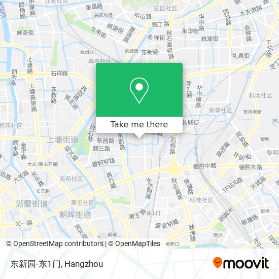 东新园-东1门 map