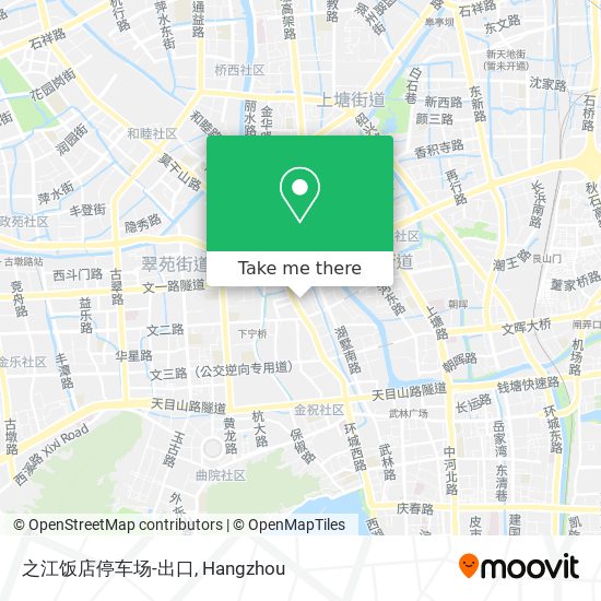 之江饭店停车场-出口 map
