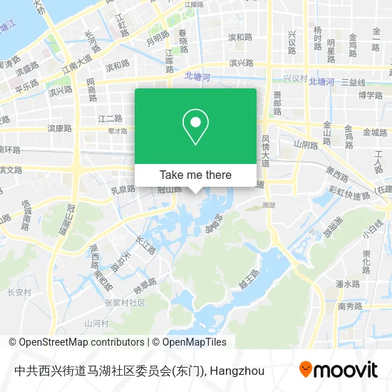 中共西兴街道马湖社区委员会(东门) map