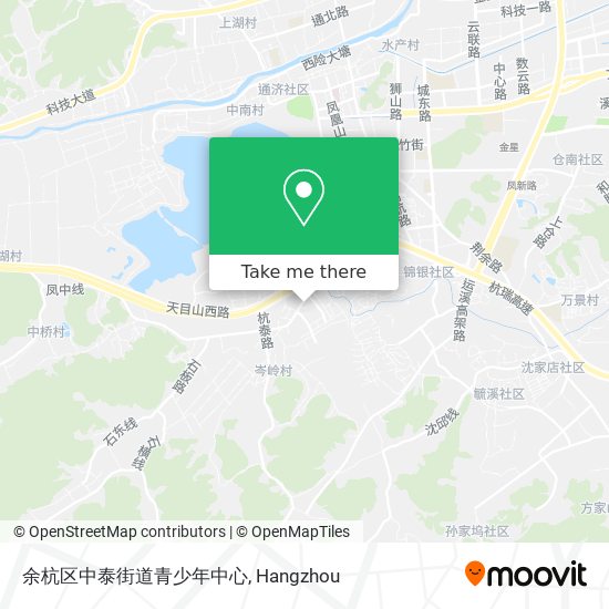 余杭区中泰街道青少年中心 map