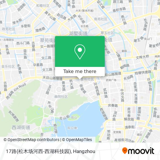 17路(松木场河西-西湖科技园) map