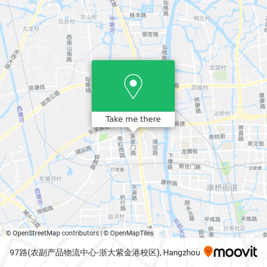 97路(农副产品物流中心-浙大紫金港校区) map